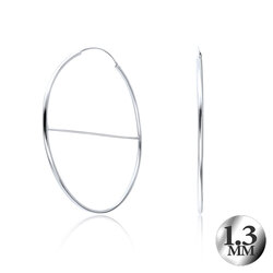 Silver Hoop Earring HO-1518